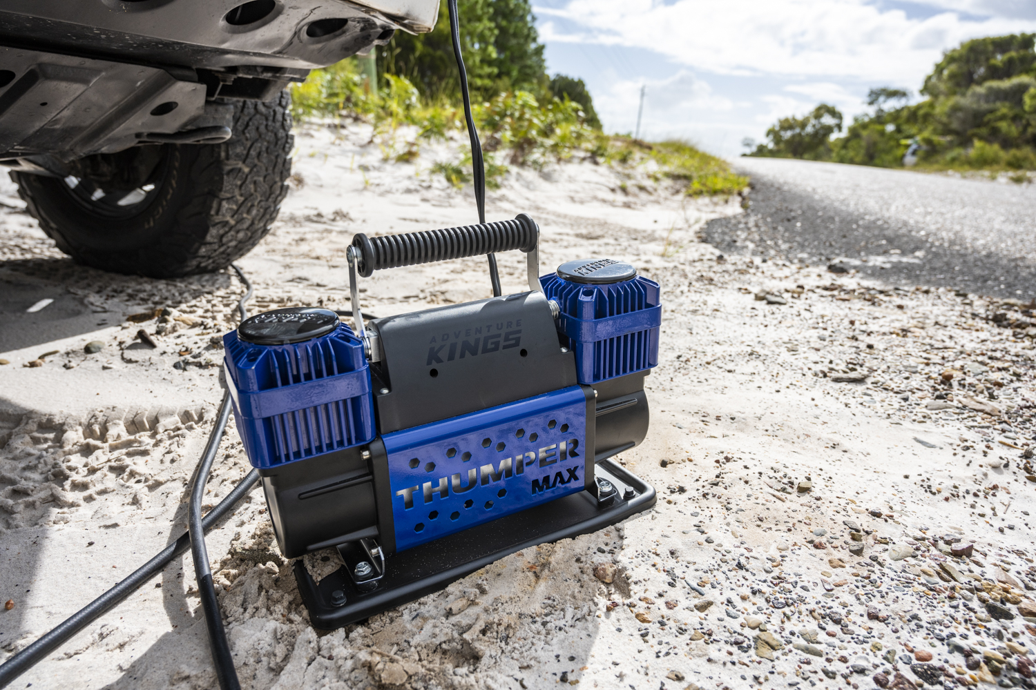 A portable Air Compressor has so many uses on the tracks, around camp and at home!